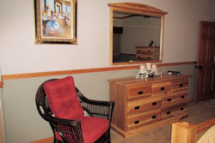 7 drawer dresser mirror chair