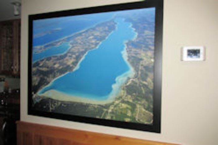 framed aerial of torch lake