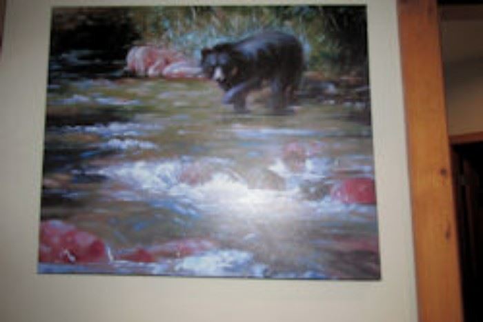 framed black bear