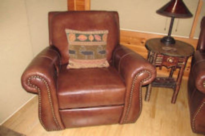 leather arm chair
