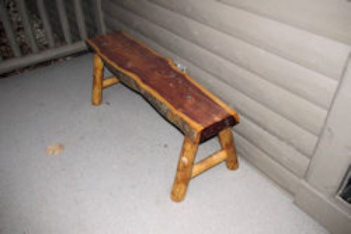 log bench