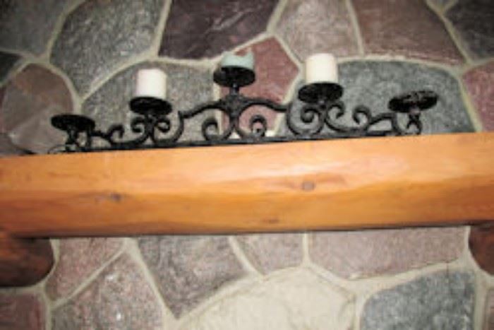 wrought iron candle holder