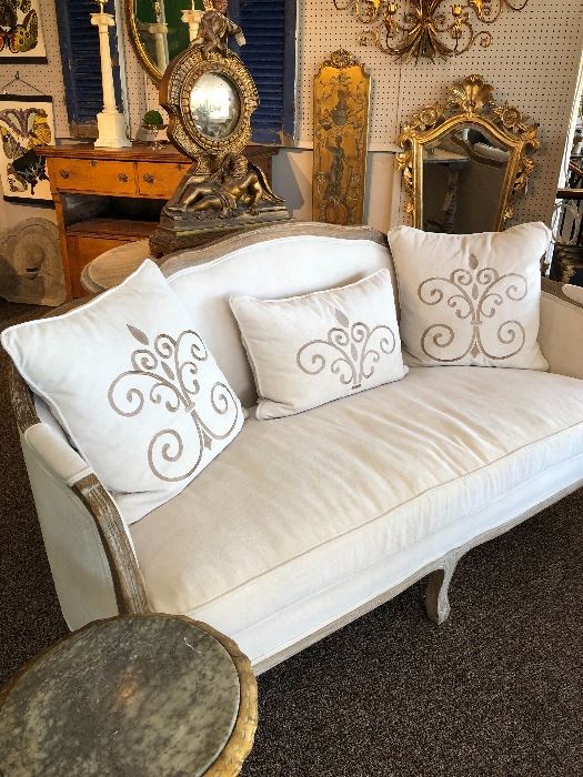 Cream settee