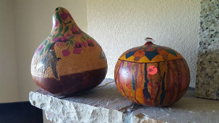 Painted gourds
