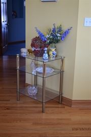 Glass Side Table, Home Decor