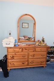 Dresser, Mirror, Toiletries
