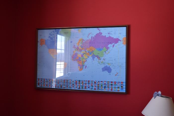 Framed World Map