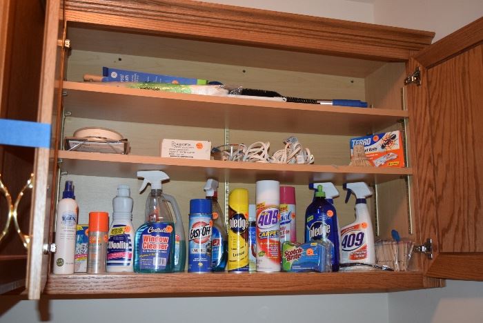 Carpet, Cleaning Supplies, Laundry Items, & Extension Cords