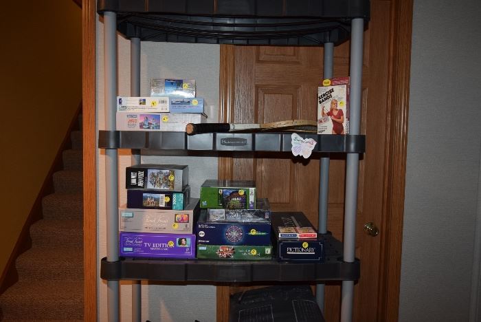 Puzzles, Board Games, Exercise Video
