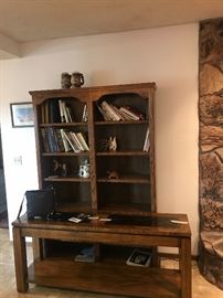 Book shelf and desk