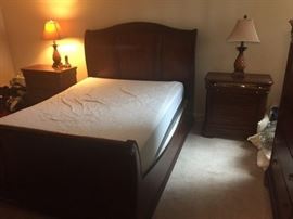 Queen  Sleigh Bed (no mattress)
