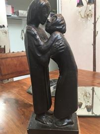 Ernst Barlach Sculpture   "The Reunion" 