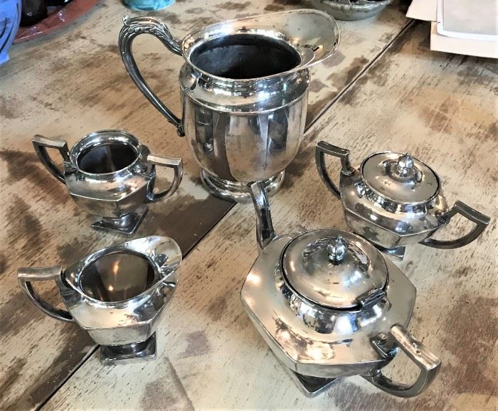 Silver Tea Service Set