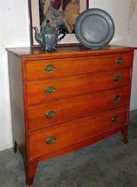 Period Cherry Hepplewhite Chest Of Drawers