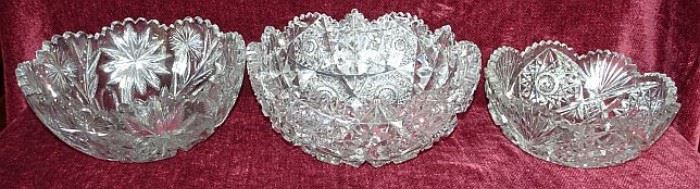 Brilliant Cut Glass Including Signed