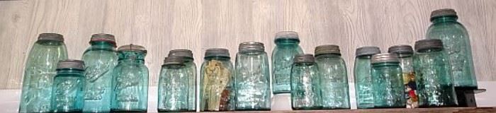 Early Glass Canning Jars Incl. Dated