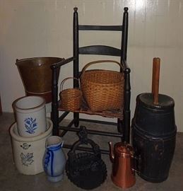 Country Primitives, Stoneware, Woodenware, Copper, Brass, Cast Iron Boot Scraper
