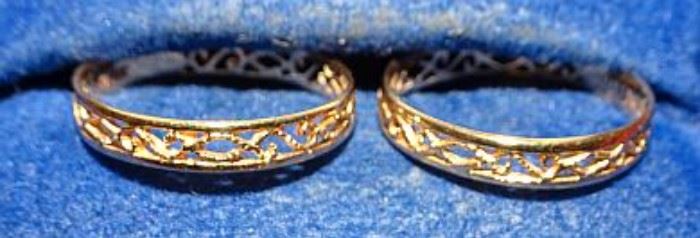 18K Filigree Rings
