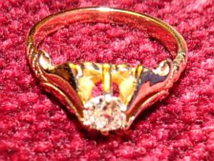 14K Gold Diamond Ring