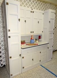Sellers Bakers Cabinet With Side Cupboards