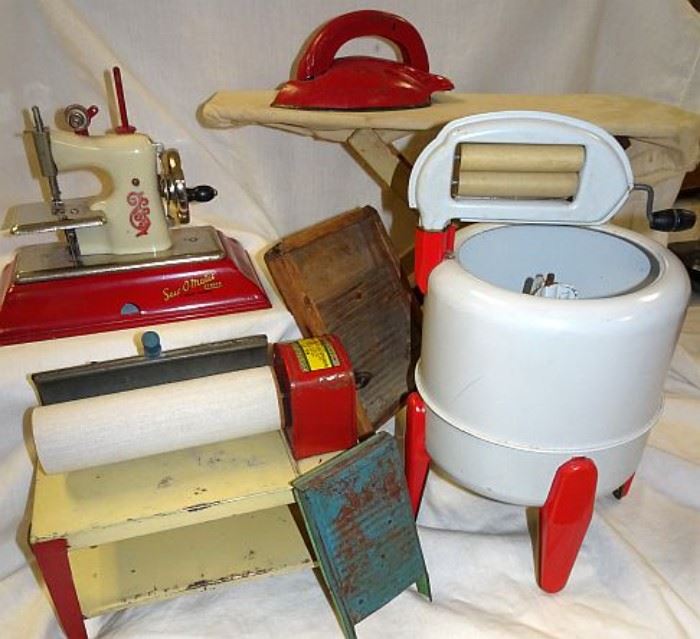 Toy Washer, Ironer, Sewing Machine
