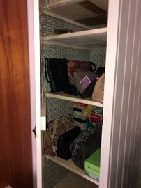 Closet filled with handbags & purses