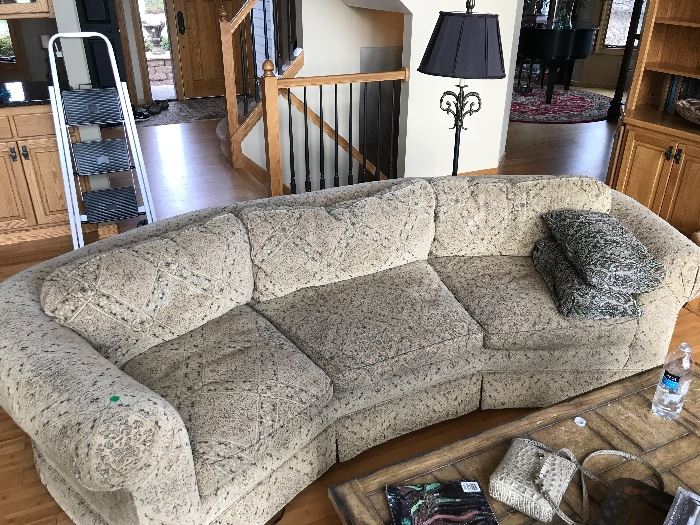 Large rounded shape sofa.