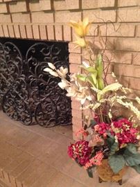 Iron work "fire screen"