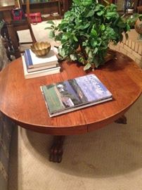 Antique round coffee table