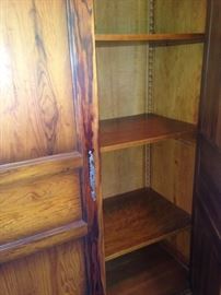 The shelving provides super storage