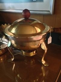 Brass chafing dish
