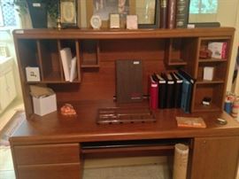 Another desk with bookshelves