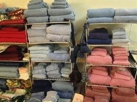 Large amount of towels