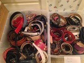 Tubs of belts