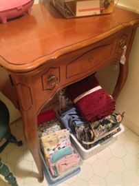 Sewing machine and fabric 