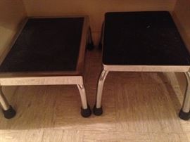 Two small step stools
