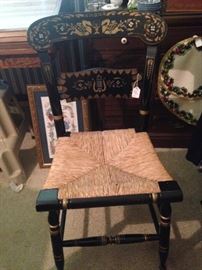 Painted/stenciled chair