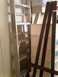 Ladder; easel