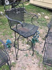 metal patio bar stools 