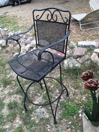 metal patio bar stools 