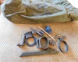 WW2 Bag with Mauser/Gun Parts