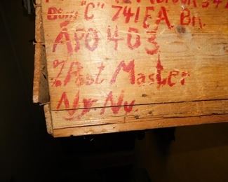 Name and Address on Crate