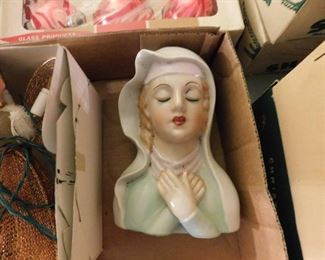 Madonna Head Vase