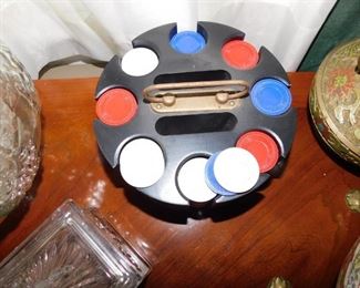 Poker Chips with Holder