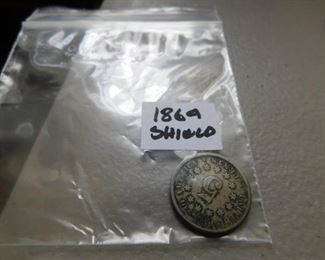1869 Shield Nickel