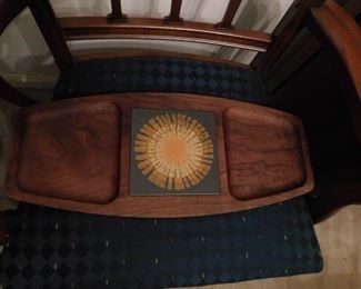 Mid-century Wooden Tray 