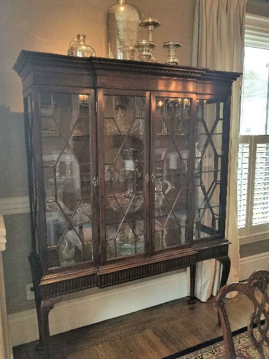 Antique restored elegant china cabinet