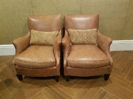 Pair of leather chairs