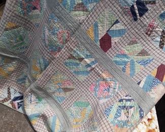 The real thing!
Assorted vintage handmade quilts.
Many sizes.  These wil go fast, they are in very good condition for the age!