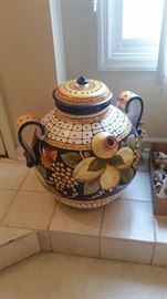 Italian ceramic wine jug